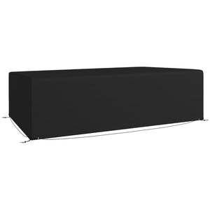 Patio Furniture Covers, Waterproof, Windproof and Anti-UV 300D Oxford Fabric Large Outdoor Furniture Cover for Outdoor Sectional Sofa Set, 97" x 65" x 26", Black