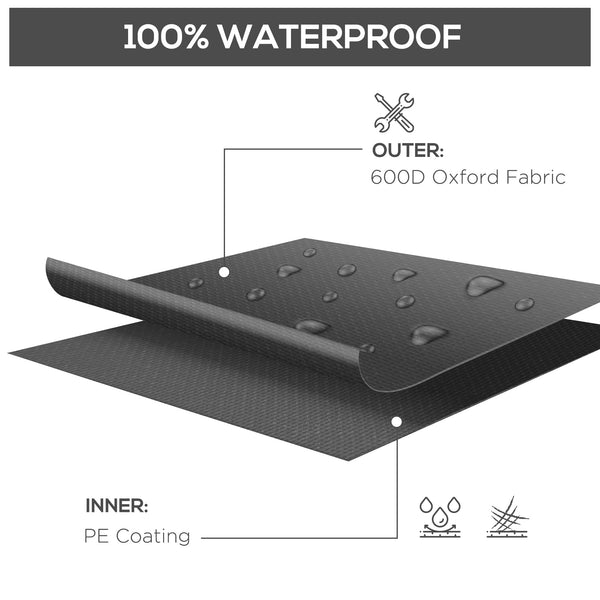 Patio Furniture Covers, Waterproof, Windproof and Anti-UV 300D Oxford Fabric Large Outdoor Furniture Cover for Outdoor Sectional Sofa Set, 97" x 65" x 26", Black