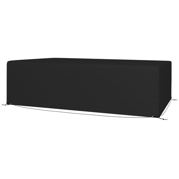 Patio Furniture Covers, Waterproof, Windproof and Anti-UV 300D Oxford Fabric Large Outdoor Furniture Cover for Outdoor Sectional Sofa Set, 97" x 65" x 26", Black