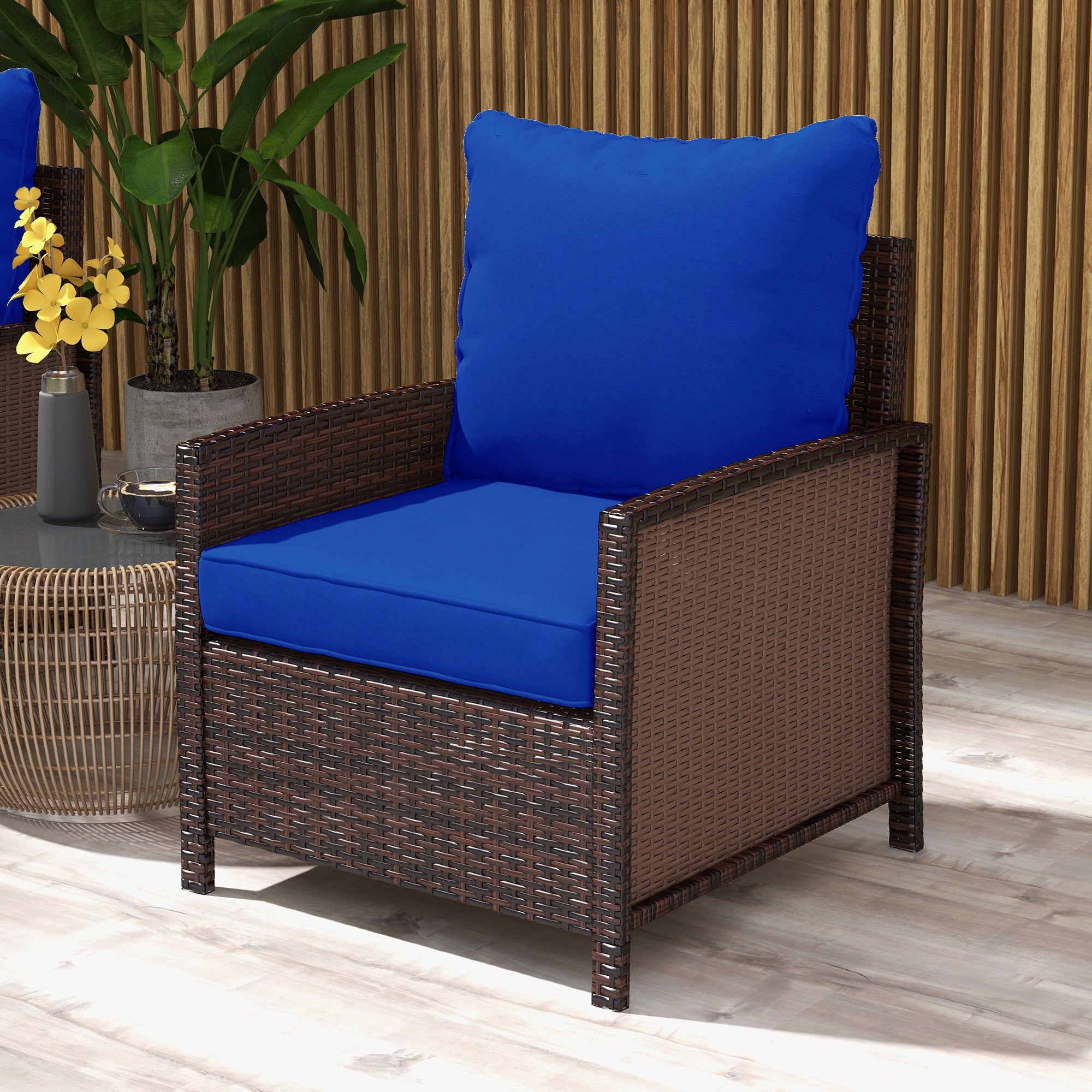 Cushion Set Discount Outdoor Patio Cushions Outsunnny 4-Piece