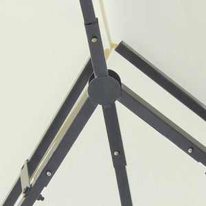 4m x 3(m)Garden Gazebo, Double Roof Outdoor Gazebo Canopy Shelter with Curtains, Solid Steel Frame for Lawn and Deck, Beige