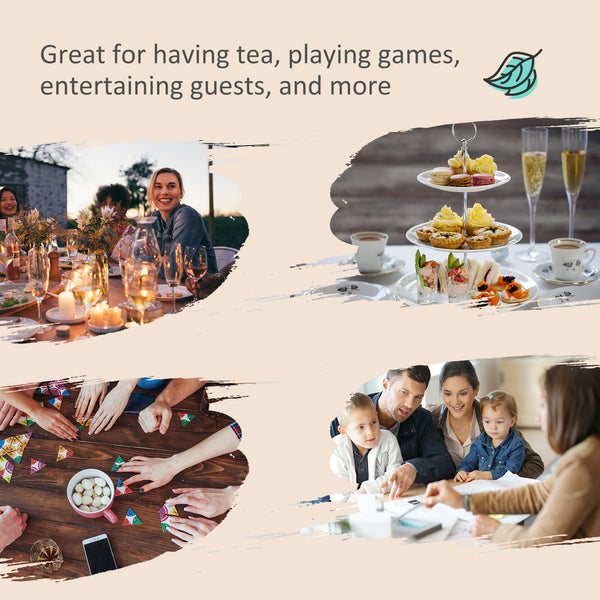 8 Pieces Patio Table and Chairs Set with 9 Ft Patio Umbrella, Outdoor Dining Set with 4.5 Ft Dining Table and 6 Chairs, Push Button Tilt and Crank Parasol, Tempered Glass Top, Mixed Brown