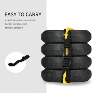 Gazebo Weights Set of 4, 12KG Weights for Gazebo Legs with Reinforce Pins and Carry Belt, for Gazebos Shelters Marquees Tents