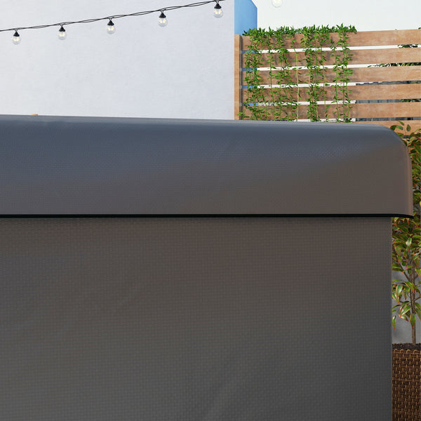 Patio 3 Seater Swing Chair Bench Cover Outdoor Garden Furniture Rain Protection Cover Protector Waterproof Anti-UV, 215L x 155W x 150Hcm, Dark Grey