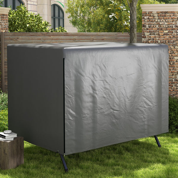 Patio 3 Seater Swing Chair Bench Cover Outdoor Garden Furniture Rain Protection Cover Protector Waterproof Anti-UV, 215L x 155W x 150Hcm, Dark Grey