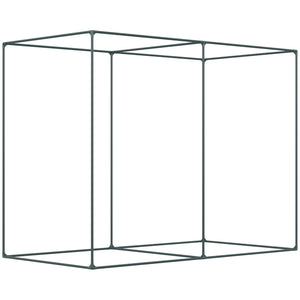 6' x 3' x 5' Crop Cage, Plant Protection Tent with Zippered Doors for Vegetable Garden, Backyard, Green