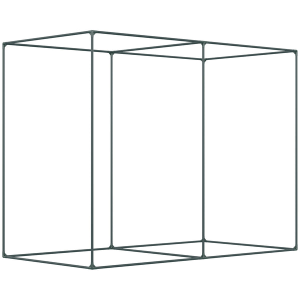 6' x 3' x 5' Crop Cage, Plant Protection Tent with Zippered Doors for Vegetable Garden, Backyard, Green