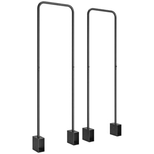DIY Firewood Rack with Customisable Width, Heavy Duty Steel Log Store Indoors, Outdoor Log Storage Bracket Holder, Black