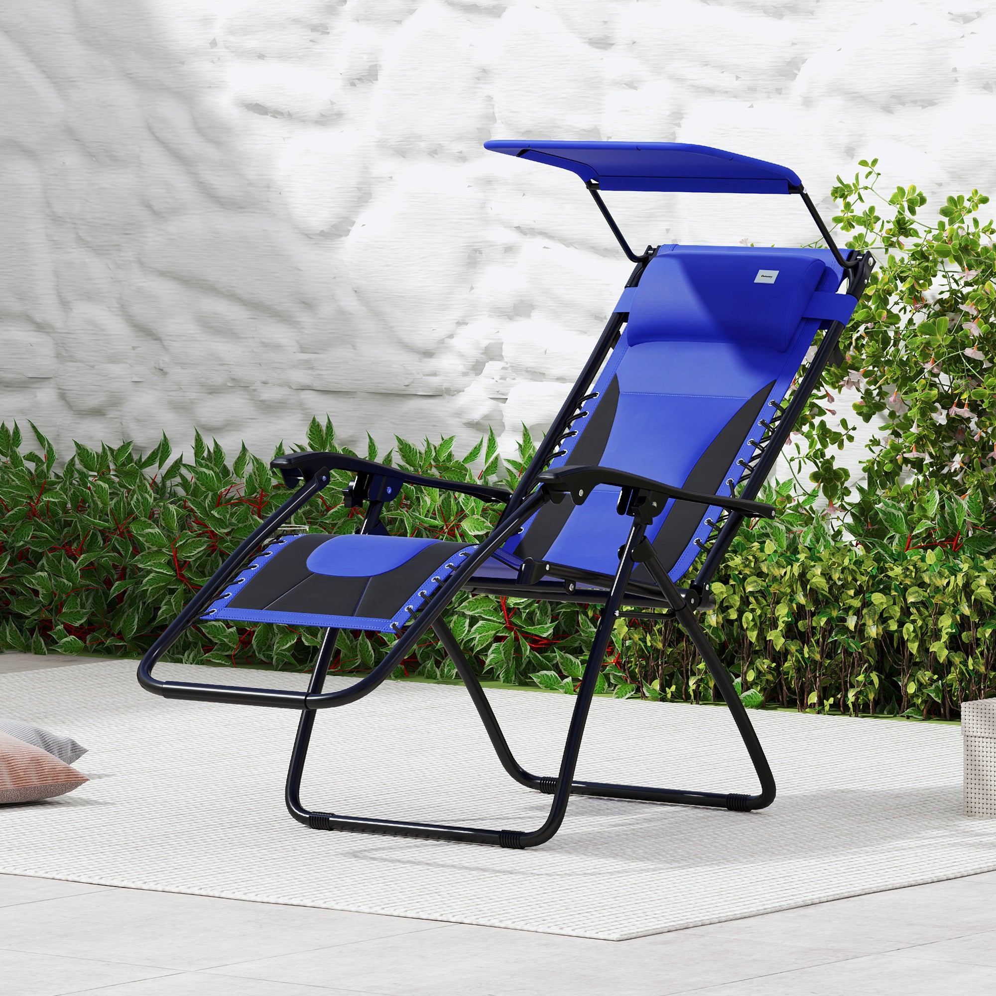 Zero Gravity Lounger Chair, Folding Reclining Patio Chair with
