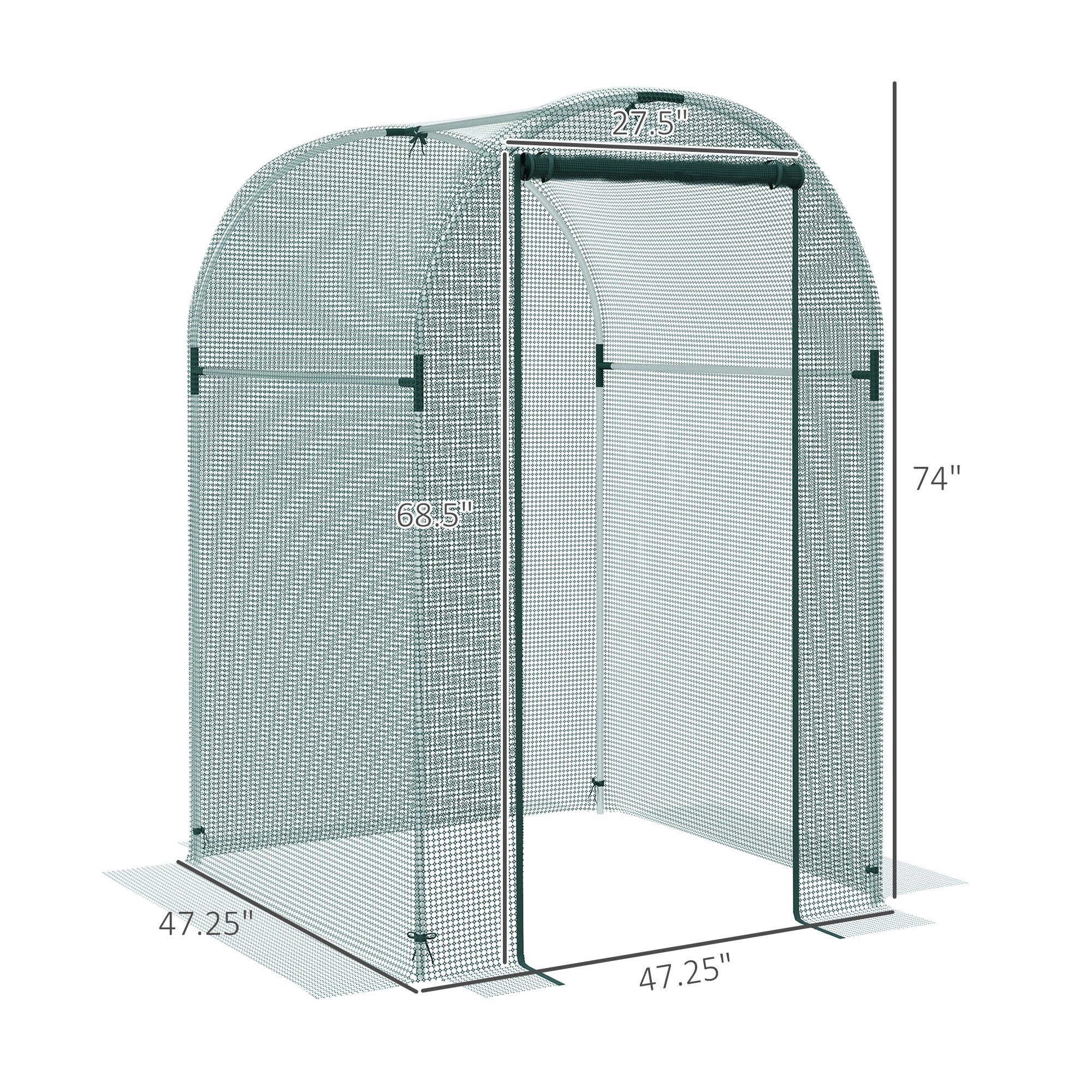 amphibianフミキリインカーネーション（仮）projectsa . net Outsunny 4' x 4' Crop Cage Plant Protection Tent with Zipper