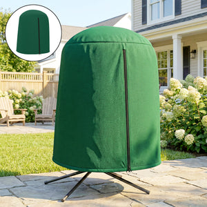 Hanging Egg Chair Cover, Outdoor Single Swing Chair Cover, Waterproof Anti-dust Furniture Protector with Zipper, 420D Oxford Fabric for Φ128 x 190H cm Stand, Green