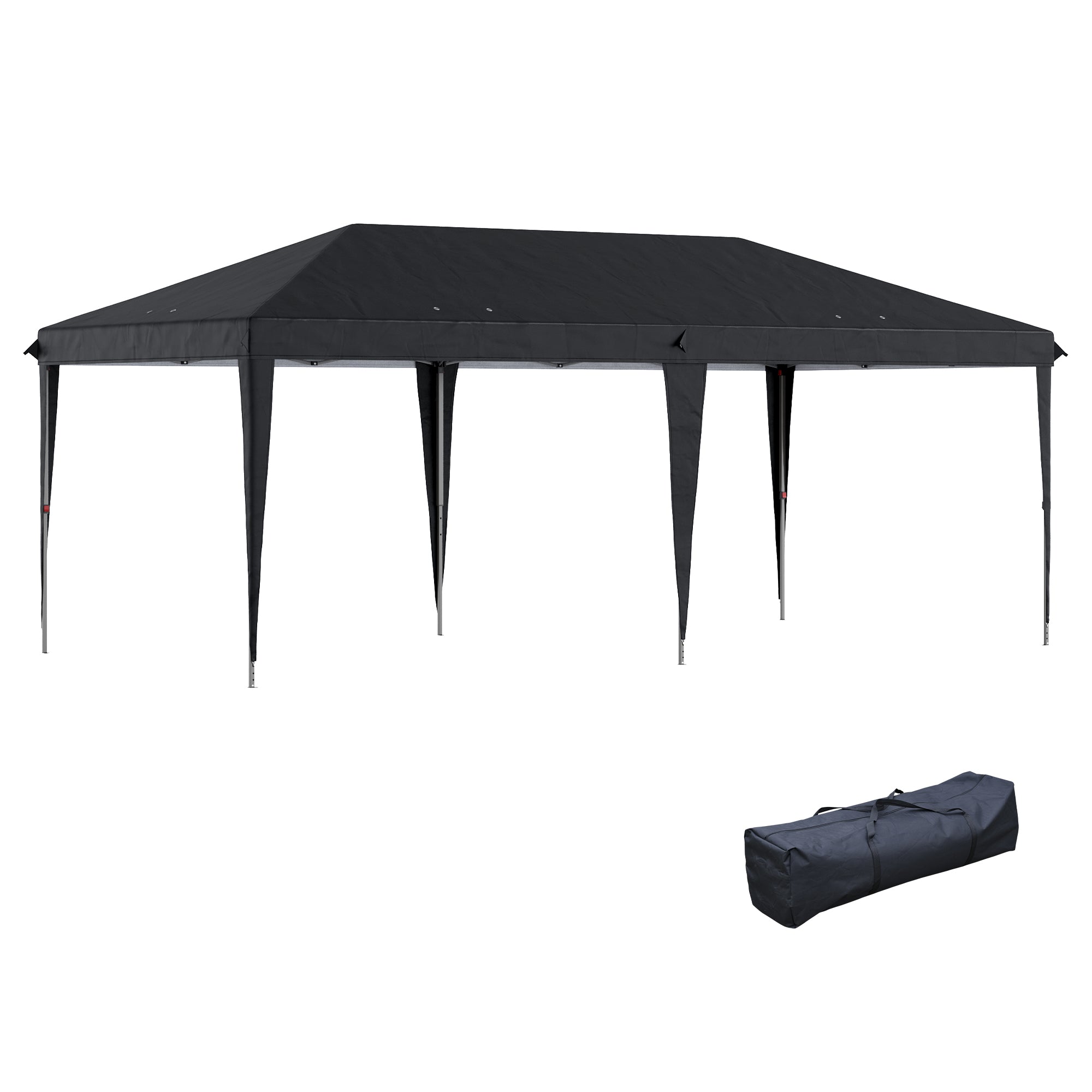 10x20 pop up tent Outsunny Durable 10x20 Pop-Up Canopy Tent with Sun Shade Shelter