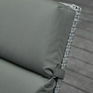 Outdoor Lounge Chair Cushion Set of 2, Non-Slip Chaise Lounge Cushions, Sun Lounger Pads for Indoor Outdoor, 77.2" x 21.7", Dark Grey