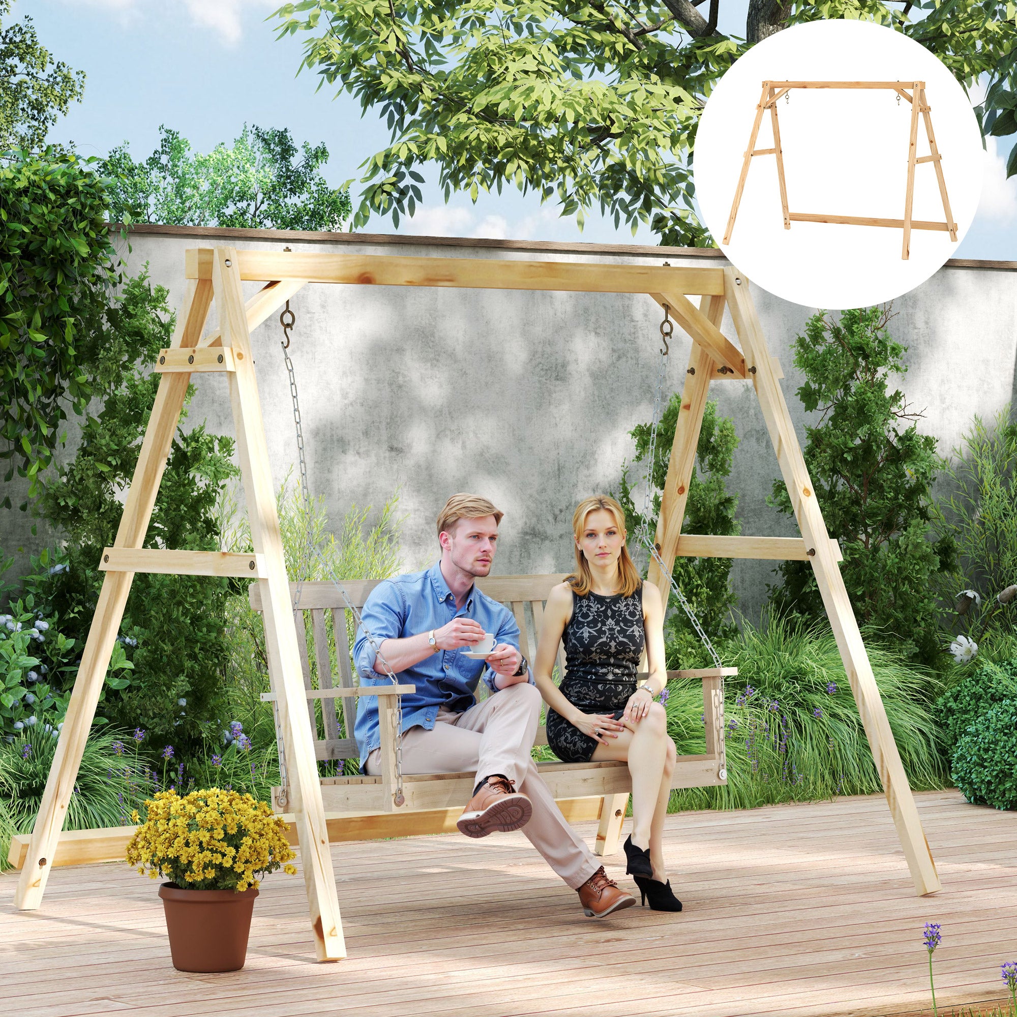 Wooden Swing Frame Heavy Duty Swing Sets For Sale Keystone Amish