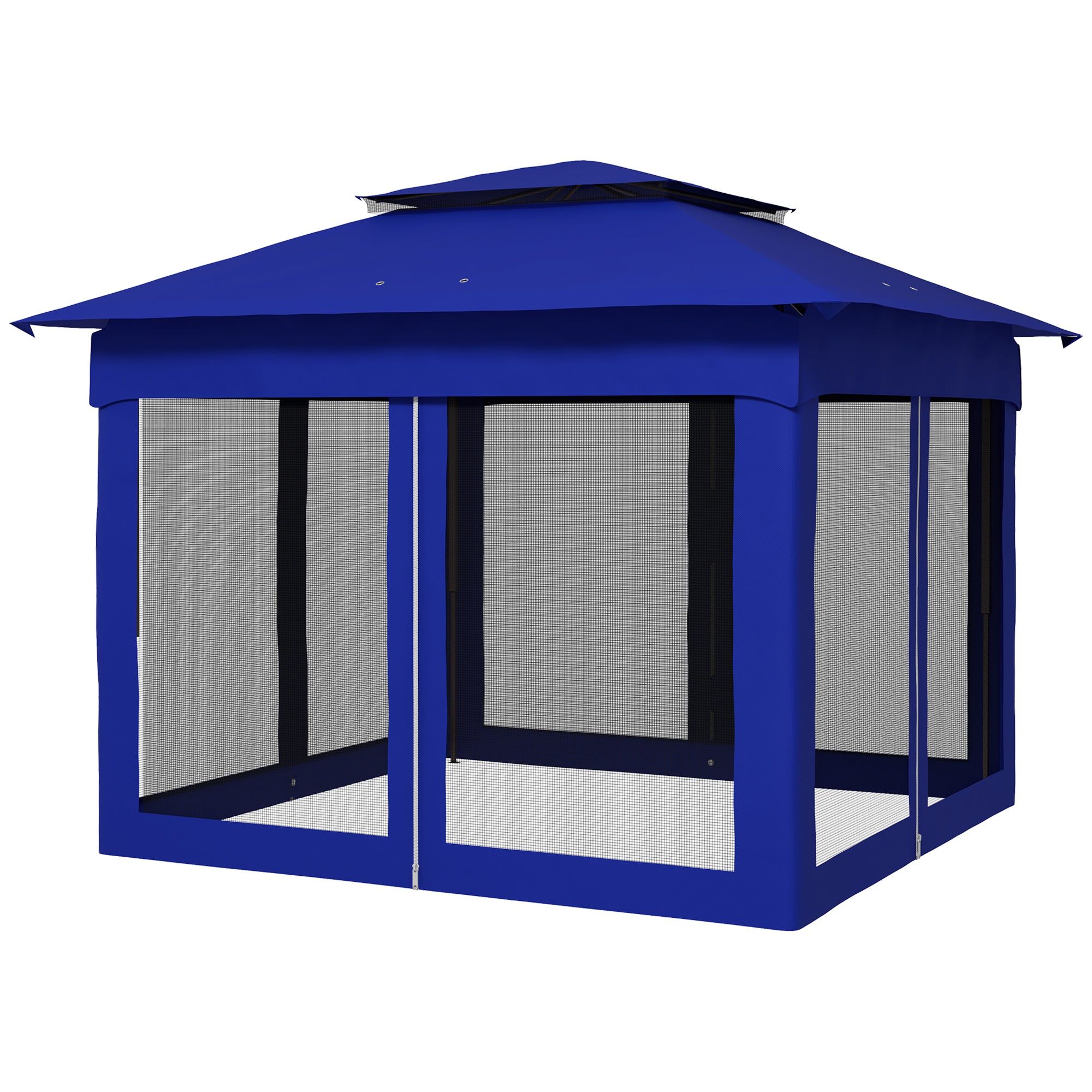 sunnyページ Outsunny 11' x 11' Outdoor Retractable Pergola Canopy for