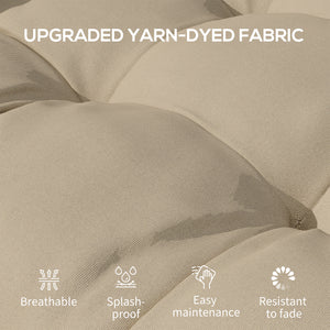 4-Piece Patio Chair Cushions Pillows, 19" x 19" x 4" Patio Cushions Set with Ties for Indoor Outdoor Garden Furniture