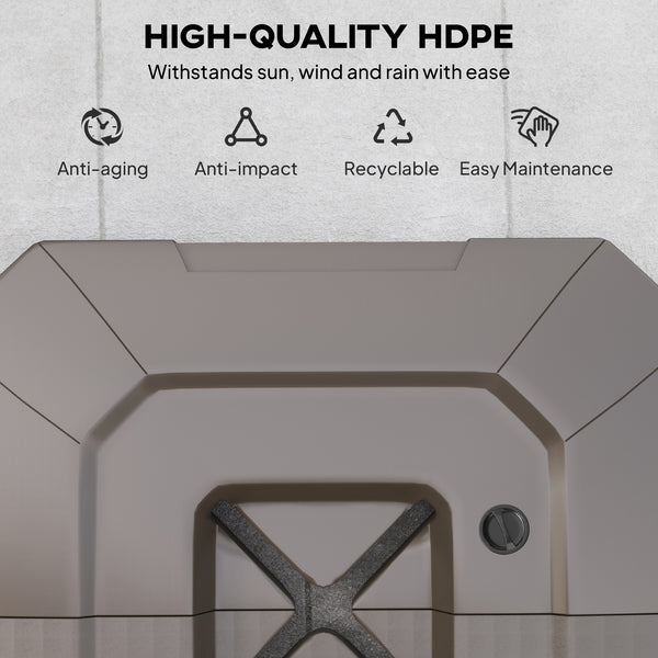 2-Piece Cantilever Offset Patio Umbrella Base Weight Set, 231 lb Heavy Duty Fillable Outdoor Offset Umbrella Weights with Easy-Fill Spouts for Water or Sand for Garden, Backyard, Brown