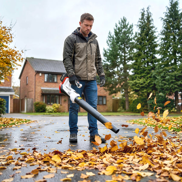 Leaf Blower Cordless with 4000mAh Battery & Charger, 18V Lightweight Handheld Garden Blower with 6 Speed Levels, 23000 RPM, 149 km/h for Leaves, Snow, Dust, Debris Removal, Car Cleaning