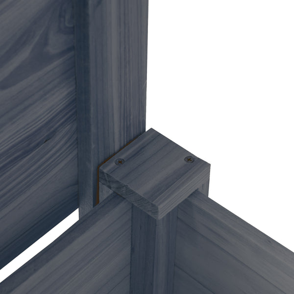 Raised Garden Bed Set of 3, Wooden Elevated Planter Box with Legs and Bed Liner, for Backyard and Patio to Grow Vegetables, Herbs, and Flowers, Gray